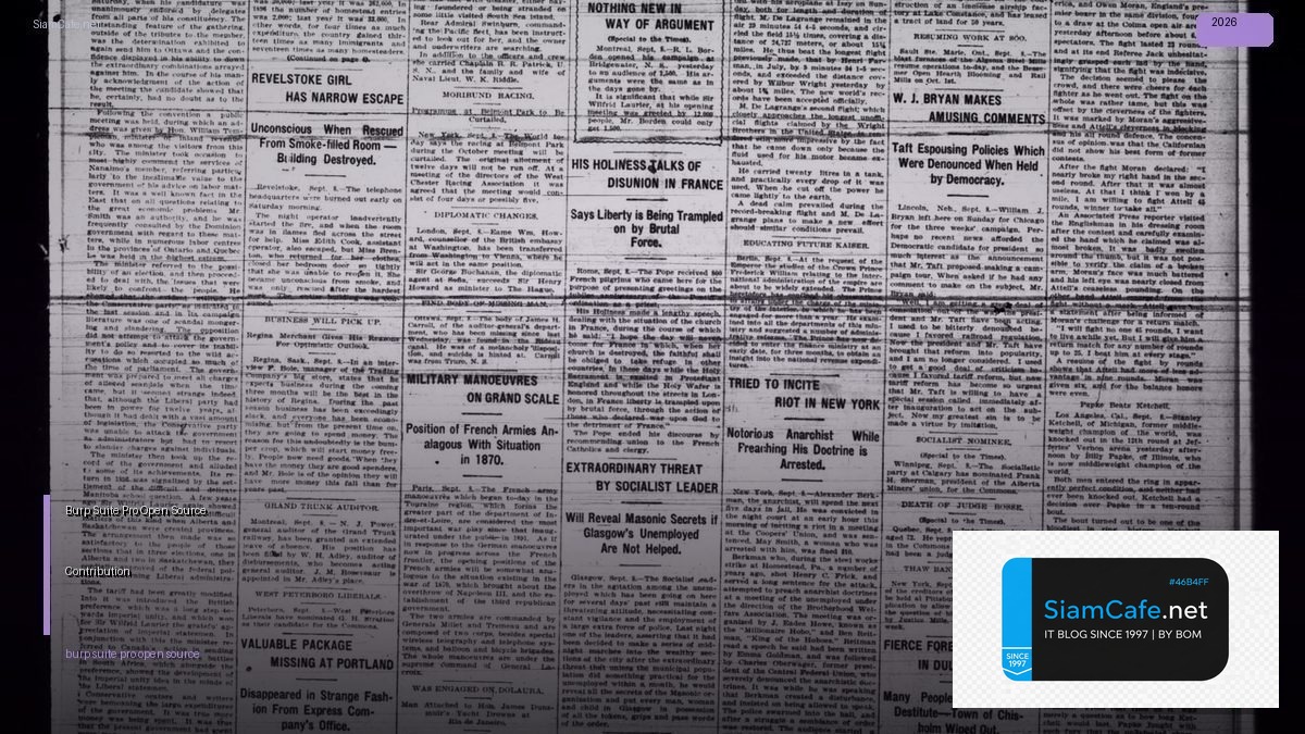 Burp Suite Pro Open Source Contribution | SiamCafe Blog