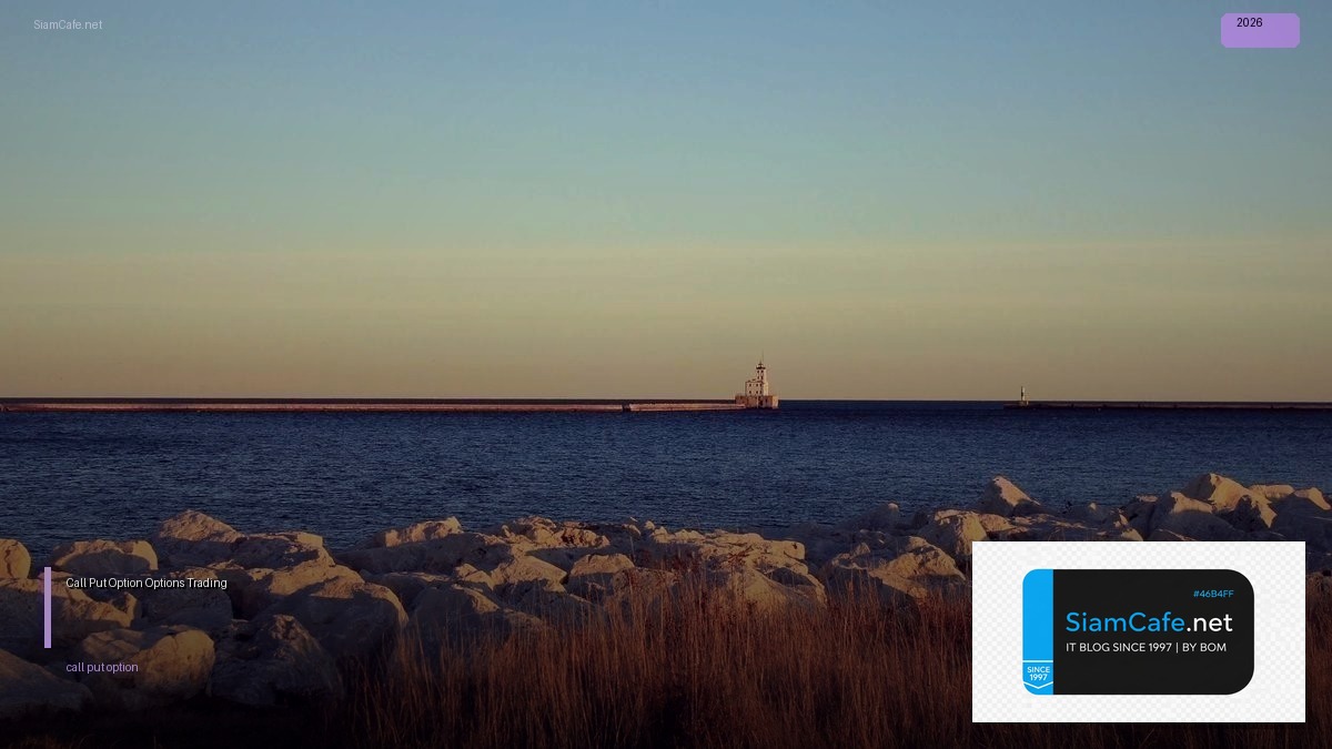 Call Put Option คืออะไร — ทำความเข้าใจ Options Trading ตั้งแต่พื้นฐานจนถึงกลยุทธ์การเทรด | SiamCafe Blog