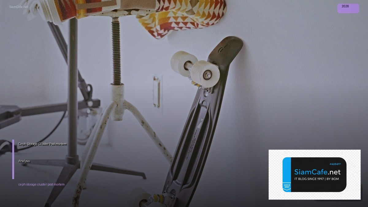 Ceph Storage Cluster Post-mortem Analysis | SiamCafe Blog
