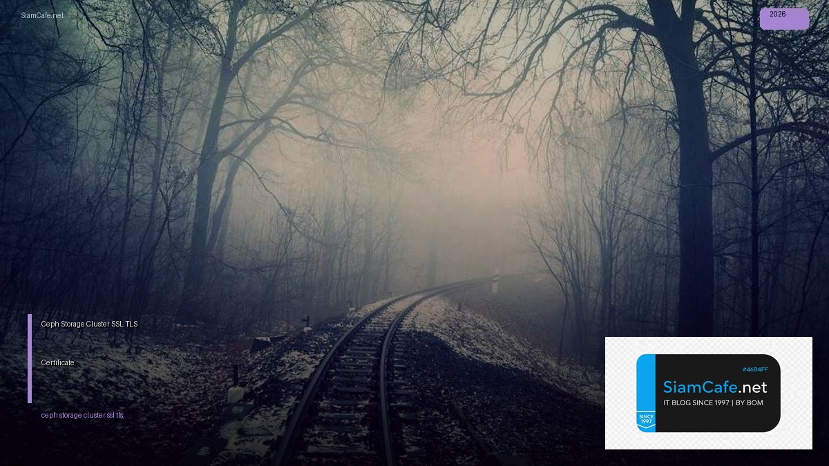 Ceph Storage Cluster SSL TLS Certificate | SiamCafe Blog