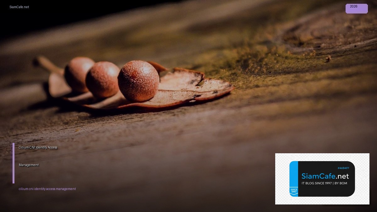 Cilium CNI Identity Access Management — คู่มือฉบับสมบูรณ์ 2026 | SiamCafe Blog