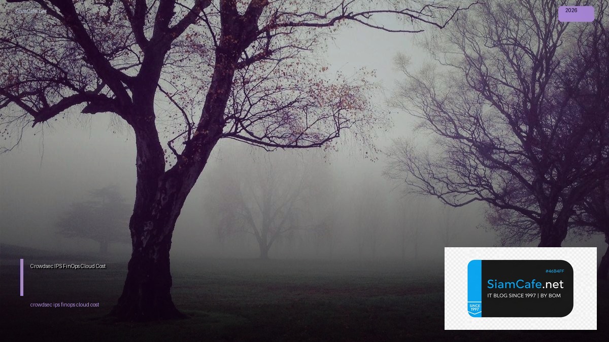 Crowdsec IPS FinOps Cloud Cost — คู่มือฉบับสมบูรณ์ 2026 | SiamCafe Blog