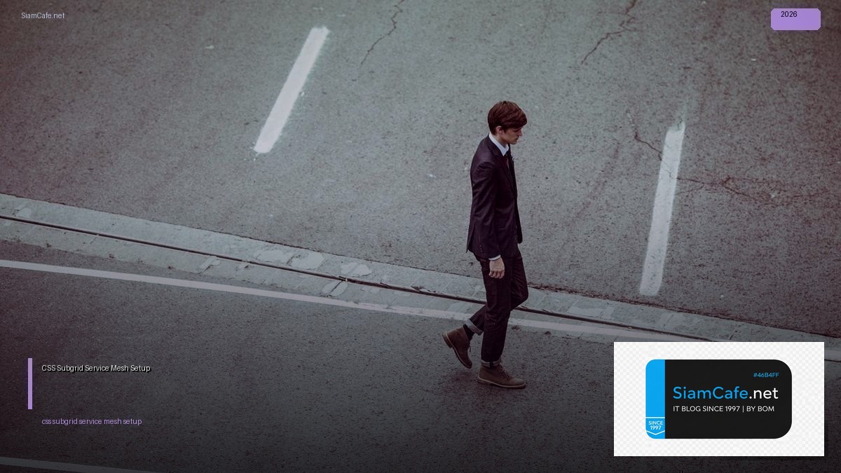 CSS Subgrid Service Mesh Setup — คู่มือฉบับสมบูรณ์ 2026 | SiamCafe Blog