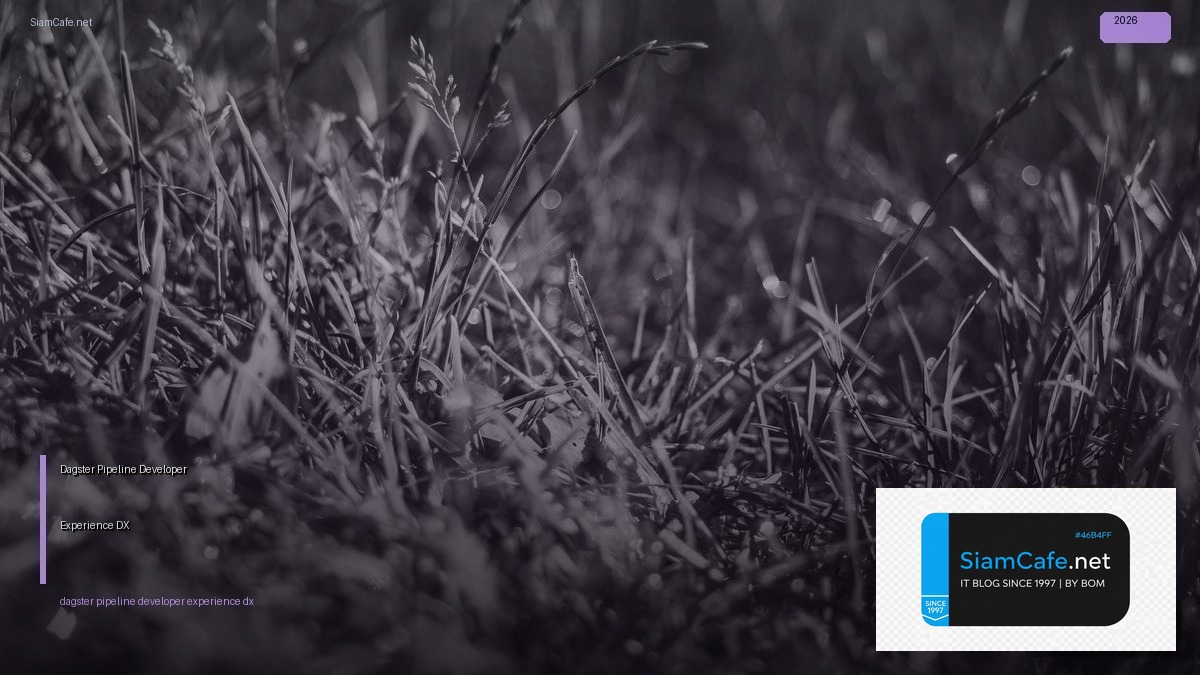 Dagster Pipeline Developer Experience DX | SiamCafe Blog