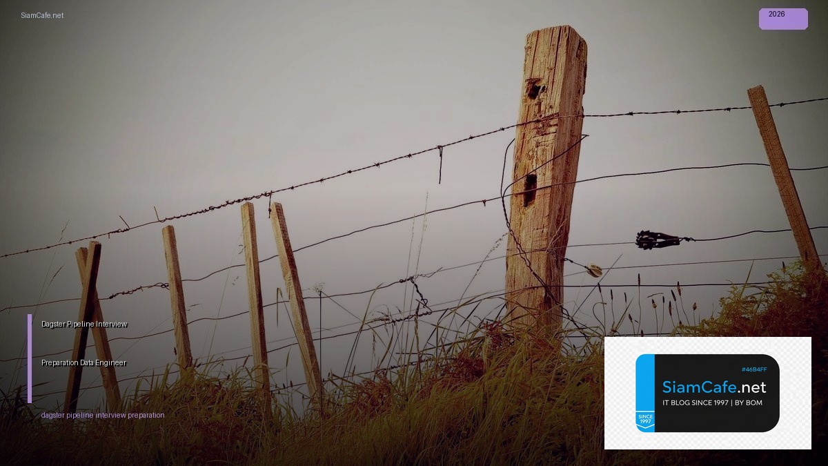 Dagster Pipeline Interview Preparation — เตรียมสัมภาษณ์ Data Engineer | SiamCafe Blog