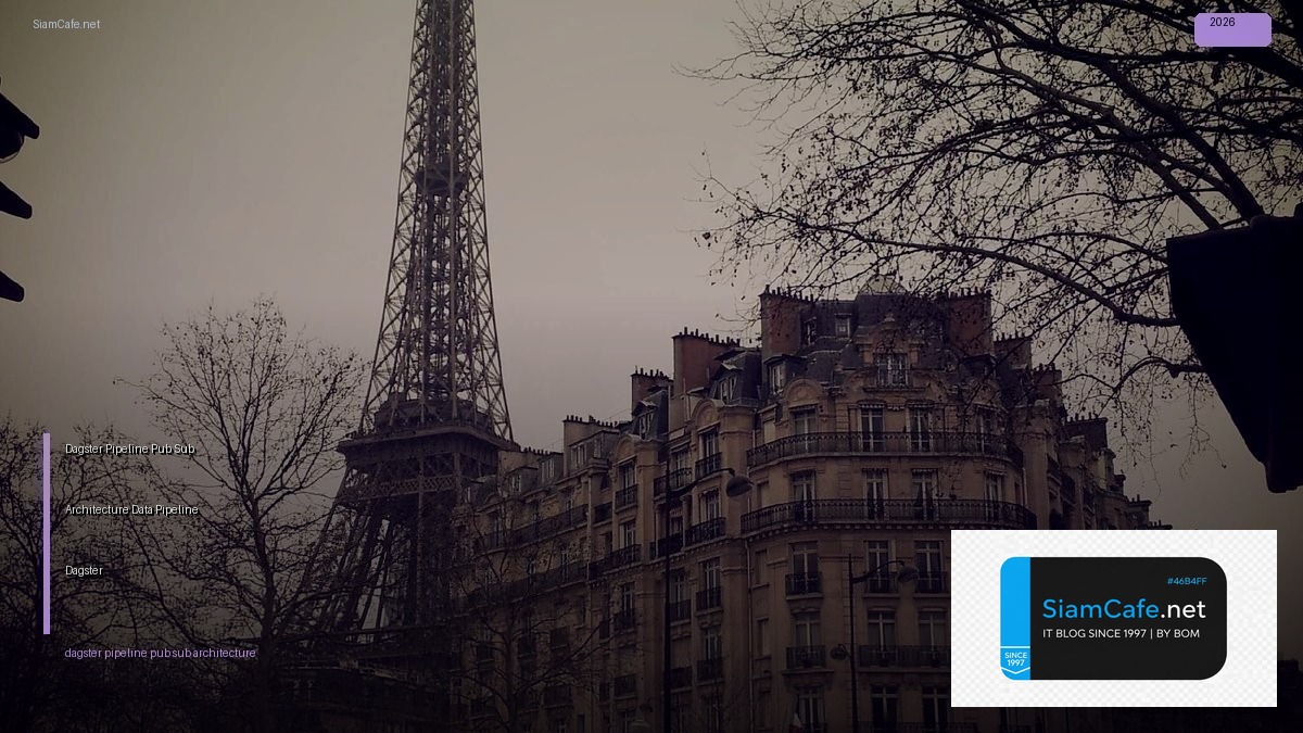 Dagster Pipeline Pub Sub Architecture — สร้าง Data Pipeline ด้วย Dagster + Pub/Sub | SiamCafe Blog