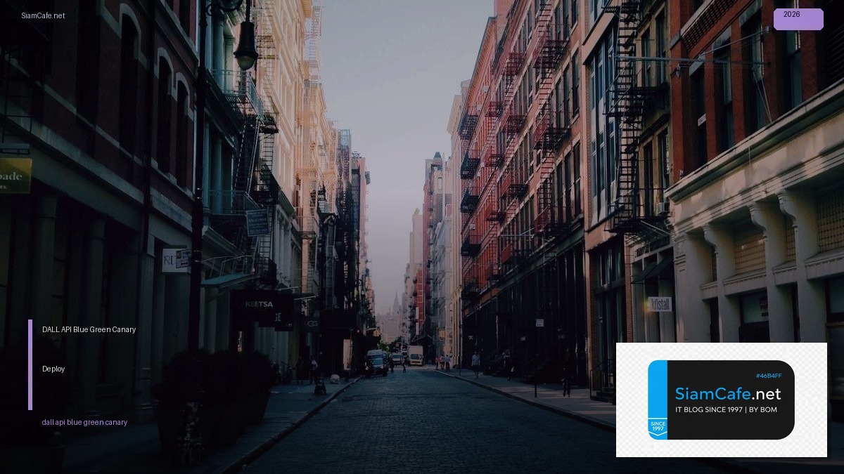 DALL-E API Blue Green Canary Deploy — คู่มือฉบับสมบูรณ์ 2026 | SiamCafe Blog