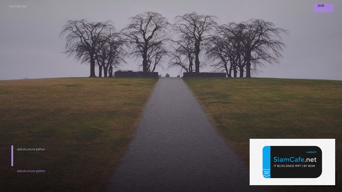 data structure python — คู่มือฉบับสมบูรณ์ 2026 | SiamCafe Blog