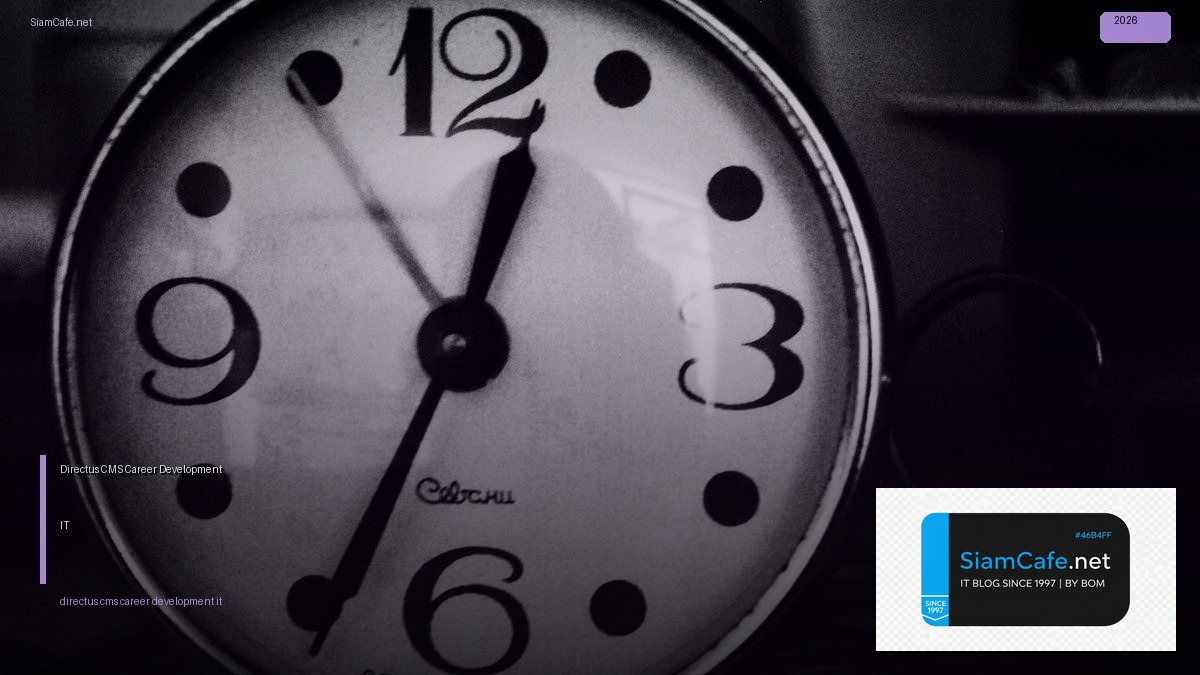 Directus CMS Career Development IT — คู่มือฉบับสมบูรณ์ 2026 | SiamCafe Blog