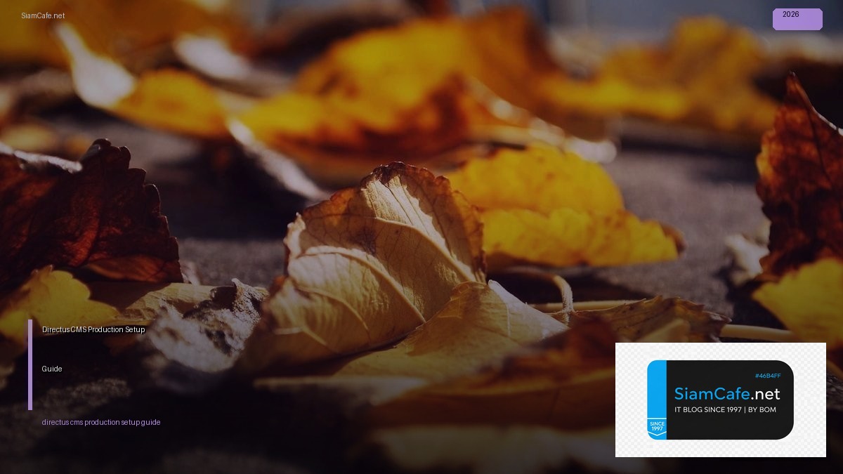 Directus CMS Production Setup Guide | SiamCafe Blog