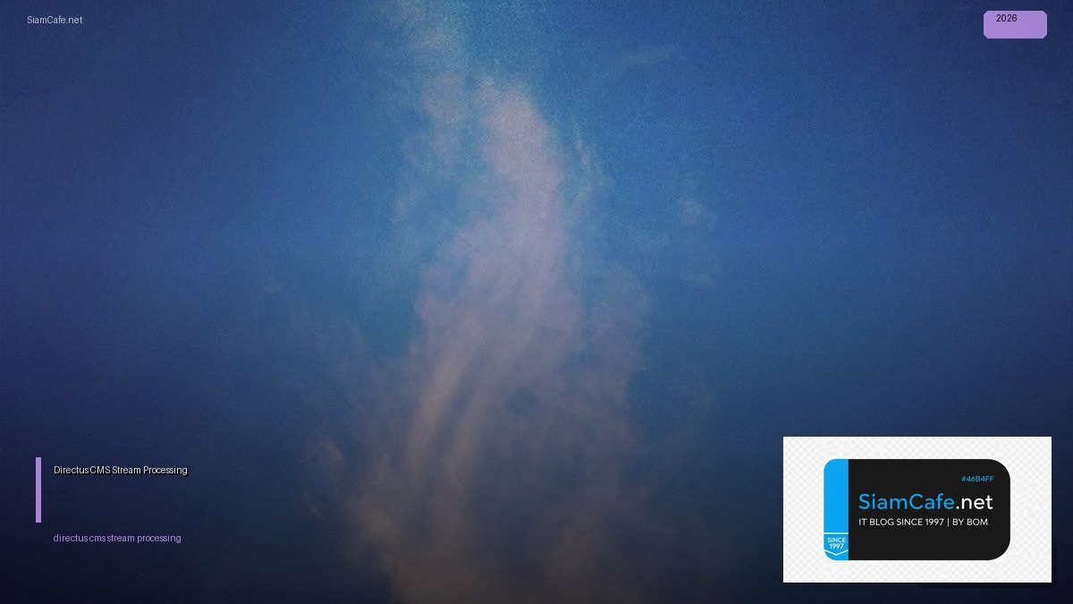 Directus CMS Stream Processing — คู่มือฉบับสมบูรณ์ 2026 | SiamCafe Blog