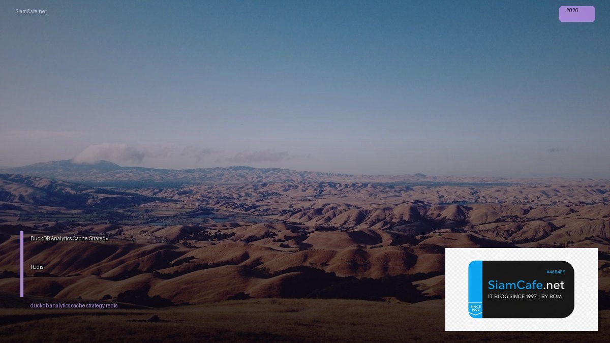DuckDB Analytics Cache Strategy Redis — คู่มือฉบับสมบูรณ์ 2026 | SiamCafe Blog
