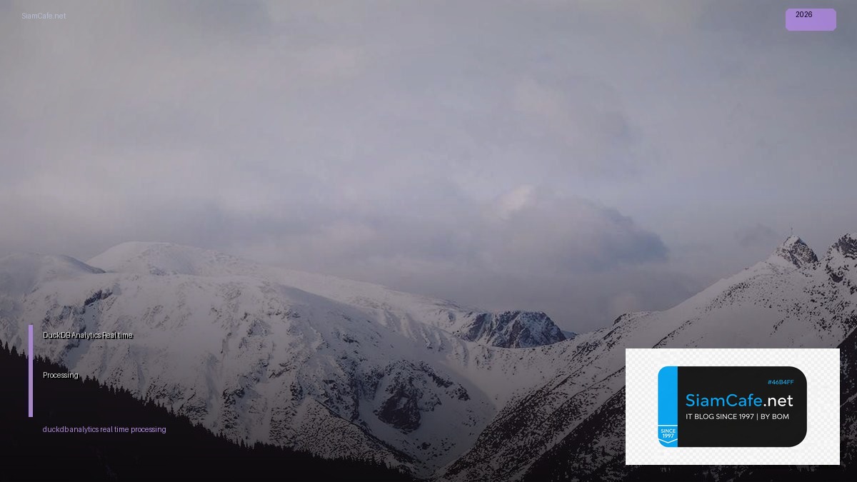 DuckDB Analytics Real-time Processing | SiamCafe Blog