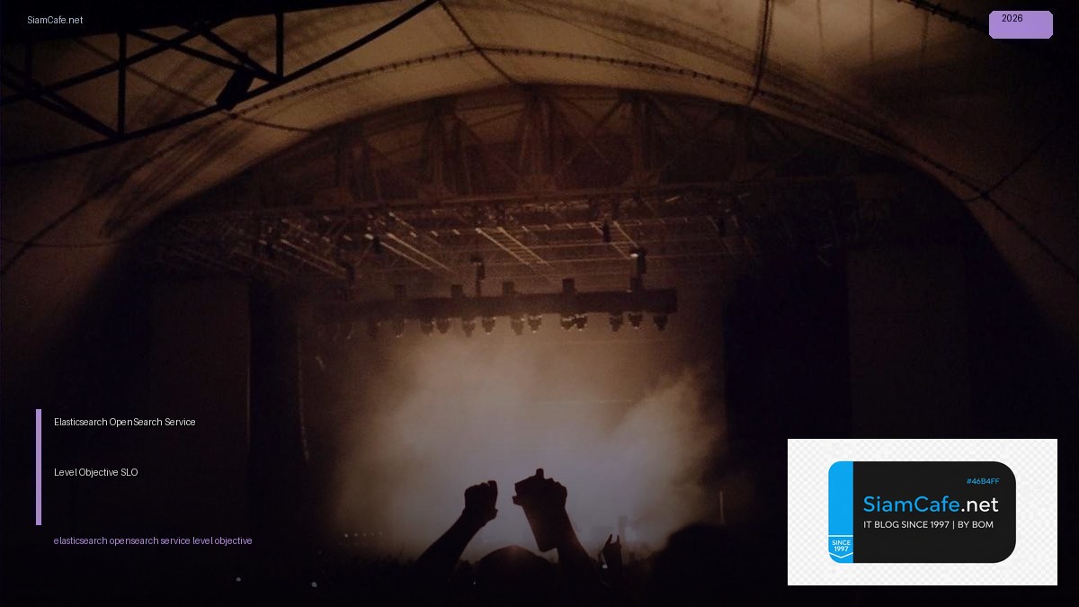 Elasticsearch OpenSearch Service Level Objective SLO — คู่มือฉบับสมบูรณ์ 2026 | SiamCafe Blog