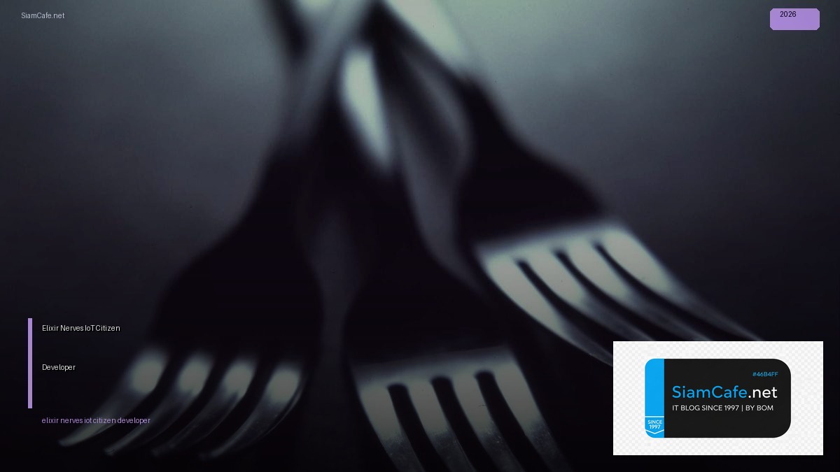 Elixir Nerves IoT Citizen Developer | SiamCafe Blog