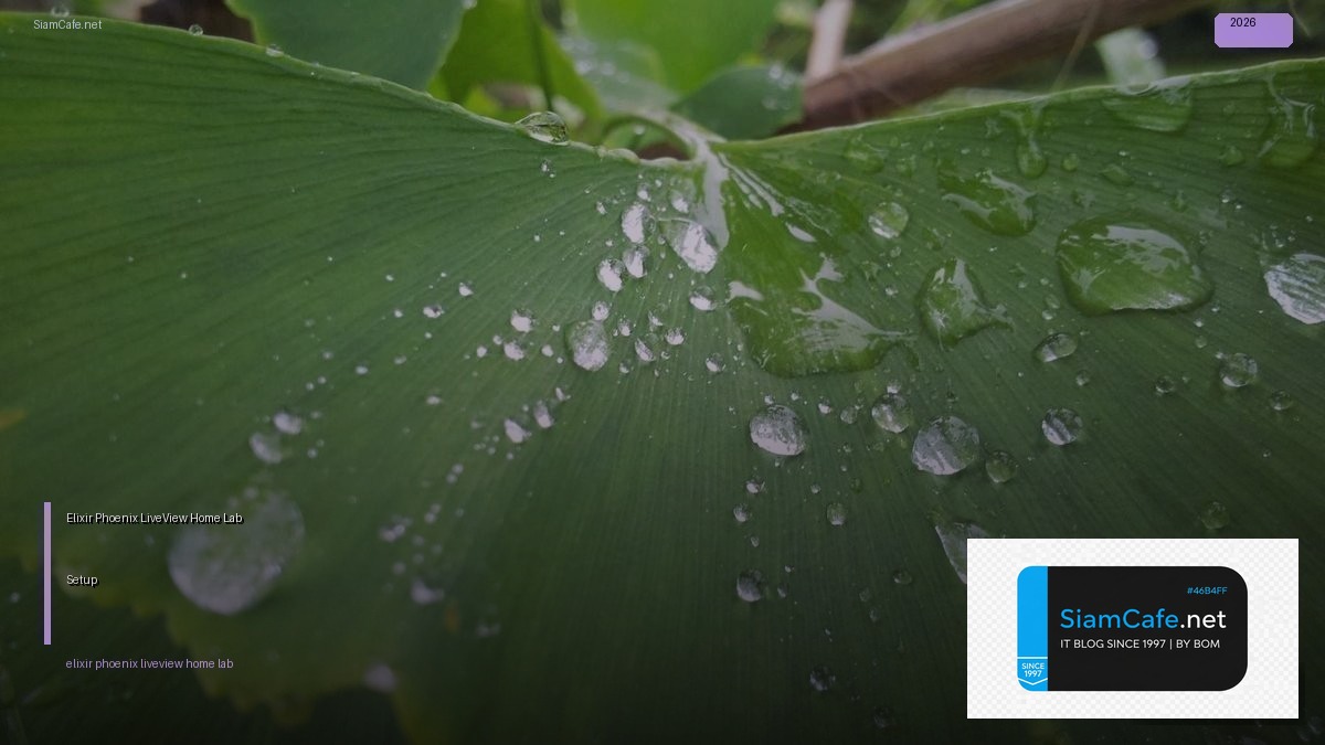 Elixir Phoenix LiveView Home Lab Setup | SiamCafe Blog