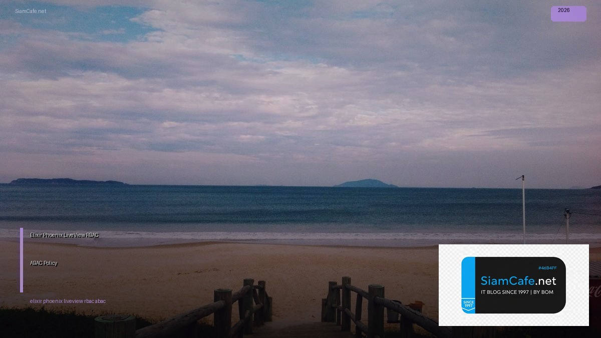 Elixir Phoenix LiveView RBAC ABAC Policy | SiamCafe Blog