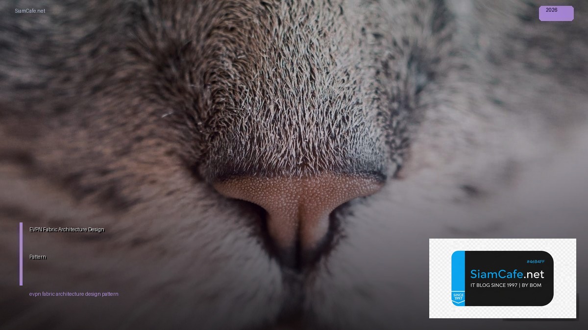 EVPN Fabric Architecture Design Pattern — คู่มือฉบับสมบูรณ์ 2026 | SiamCafe Blog