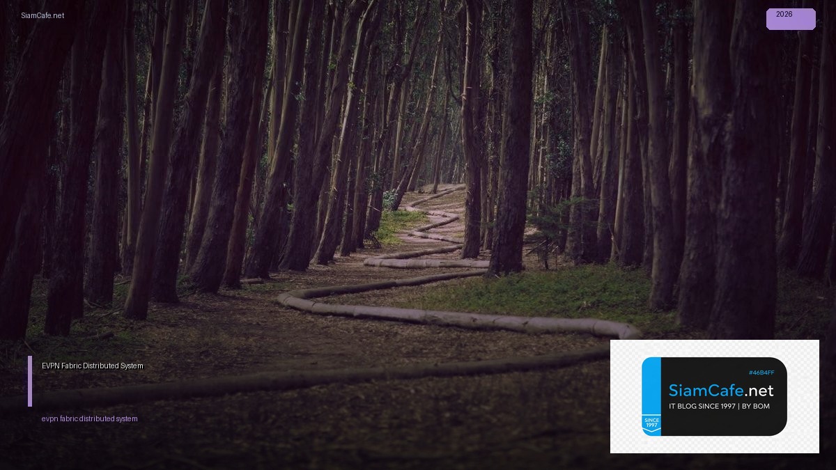 EVPN Fabric Distributed System — คู่มือฉบับสมบูรณ์ 2026 | SiamCafe Blog