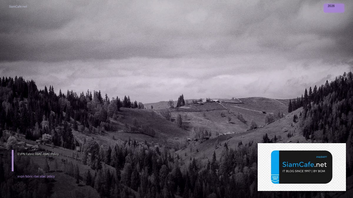 EVPN Fabric RBAC ABAC Policy — คู่มือฉบับสมบูรณ์ 2026 | SiamCafe Blog