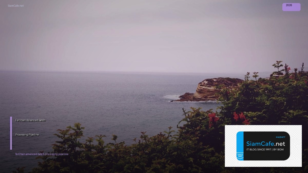 Fail2ban Advanced Batch Processing Pipeline — วิธีตั้งค่าและใช้งานจริงพร้อมตัวอย่าง