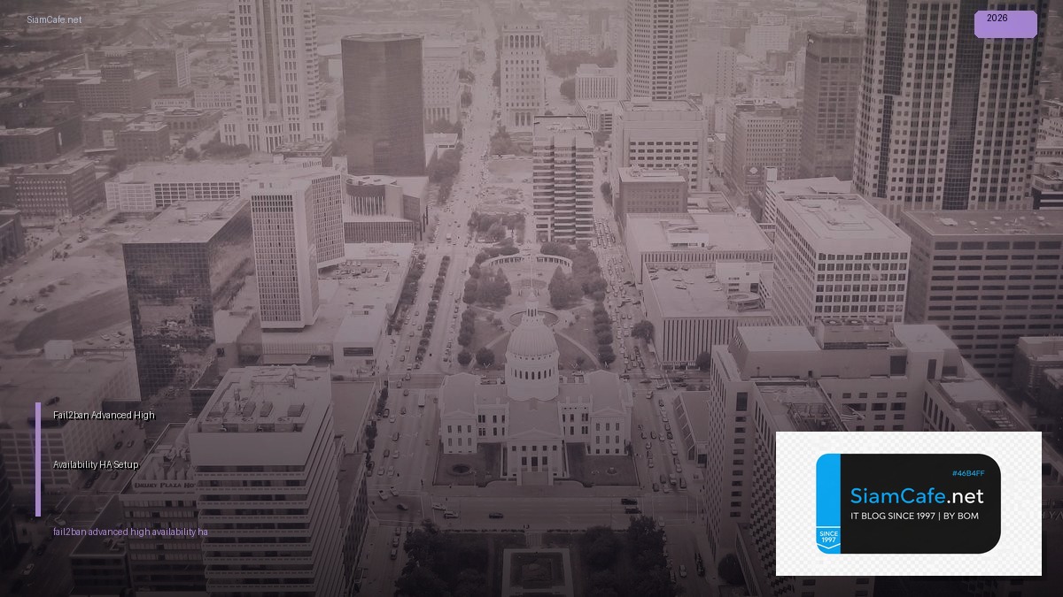 Fail2ban Advanced High Availability HA Setup — วิธีตั้งค่าและใช้งานจริงพร้อมตัวอย่าง