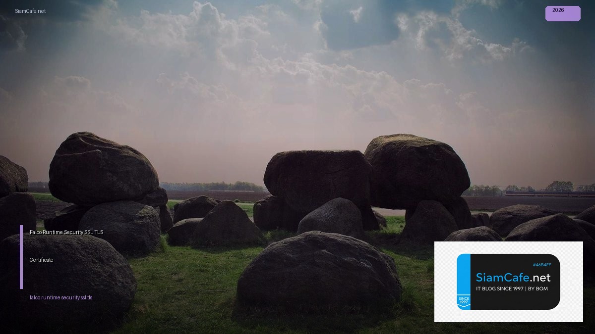 Falco Runtime Security SSL TLS Certificate — คู่มือฉบับสมบูรณ์ 2026 | SiamCafe Blog