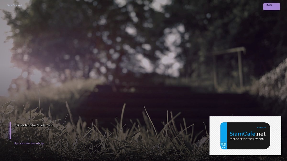 Fly.io Machines Low Code No Code | SiamCafe Blog