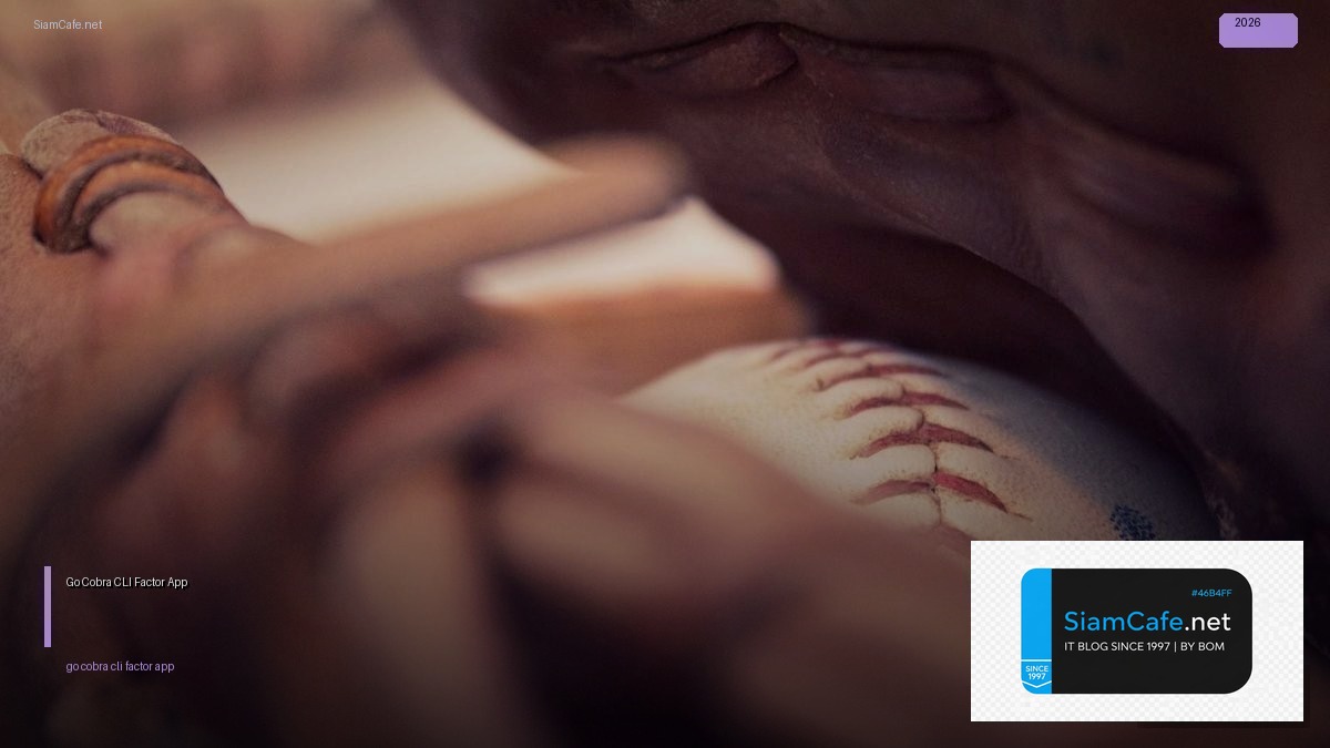 Go Cobra CLI 12 Factor App — คู่มือฉบับสมบูรณ์ 2026 | SiamCafe Blog