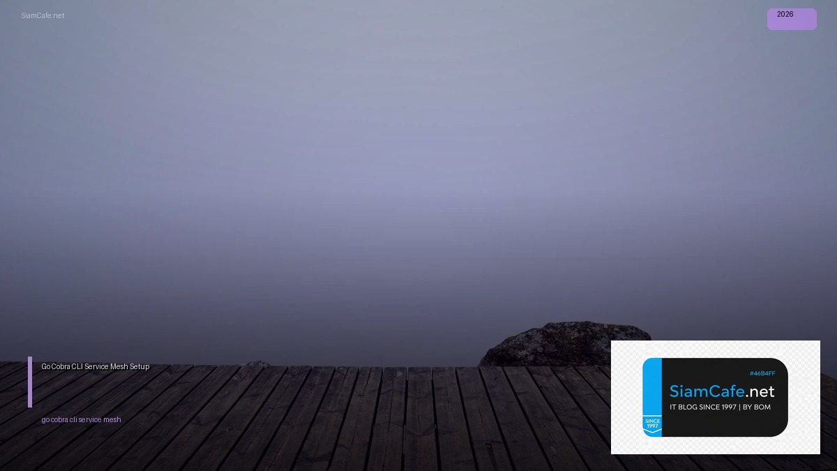 Go Cobra CLI Service Mesh Setup — คู่มือฉบับสมบูรณ์ 2026 | SiamCafe Blog