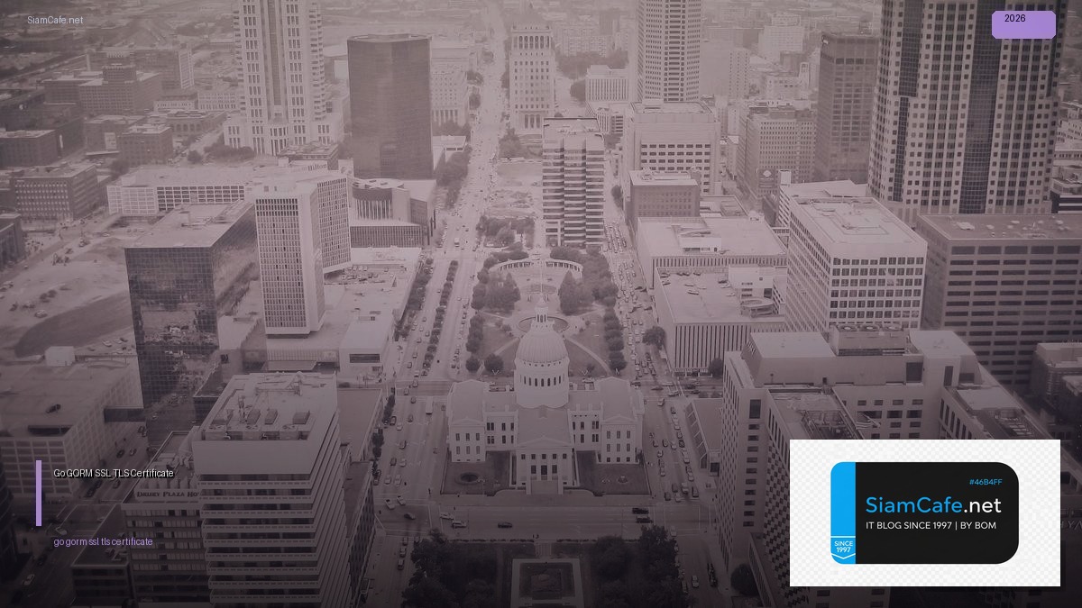 Go GORM SSL TLS Certificate — คู่มือฉบับสมบูรณ์ 2026 | SiamCafe Blog
