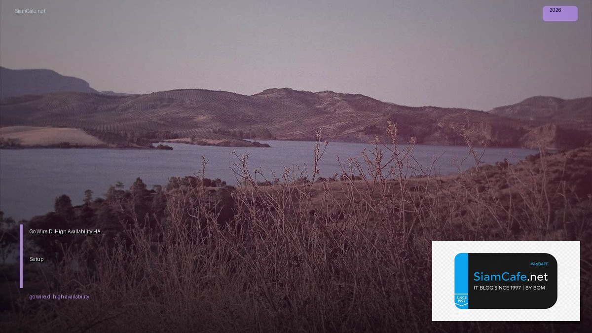 Go Wire DI High Availability HA Setup — คู่มือฉบับสมบูรณ์ 2026 | SiamCafe Blog