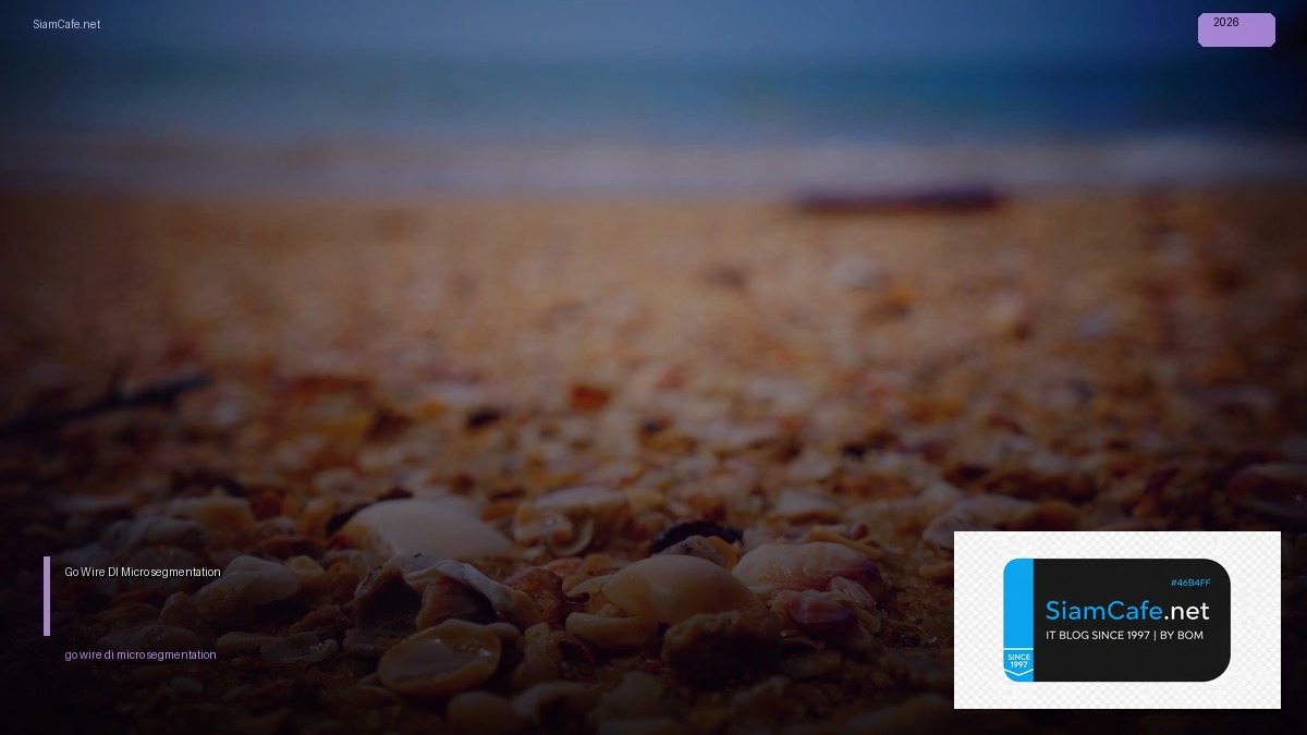 Go Wire DI Micro-segmentation — คู่มือฉบับสมบูรณ์ 2026 | SiamCafe Blog