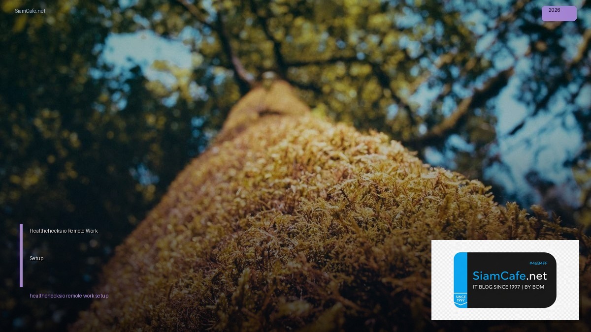 Healthchecks.io Remote Work Setup | SiamCafe Blog