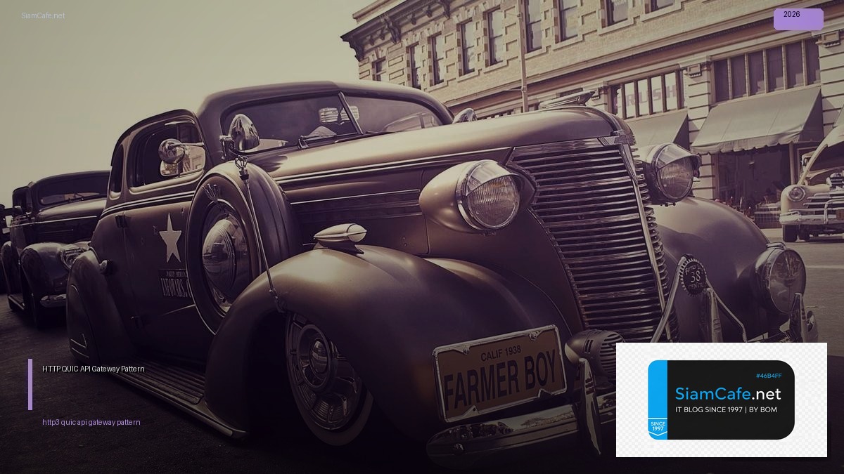HTTP/3 QUIC API Gateway Pattern — คู่มือฉบับสมบูรณ์ 2026 | SiamCafe Blog