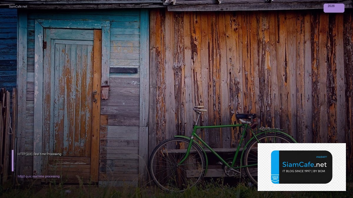 HTTP/3 QUIC Real-time Processing — ทุกสิ่งที่ต้องรู้ในปี 2026 | SiamCafe Blog