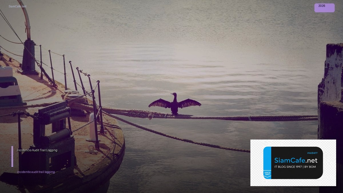 Incident.io Audit Trail Logging — ทุกสิ่งที่ต้องรู้ในปี 2026 | SiamCafe Blog