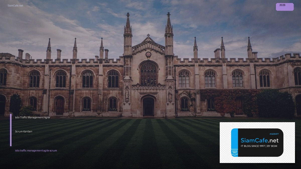 Istio Traffic Management Agile Scrum Kanban — คู่มือฉบับสมบูรณ์ 2026 | SiamCafe Blog