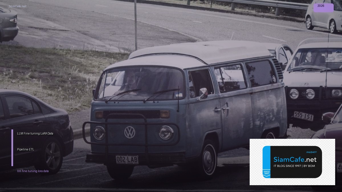 LLM Fine-tuning LoRA Data Pipeline ETL — คู่มือฉบับสมบูรณ์ 2026 | SiamCafe Blog