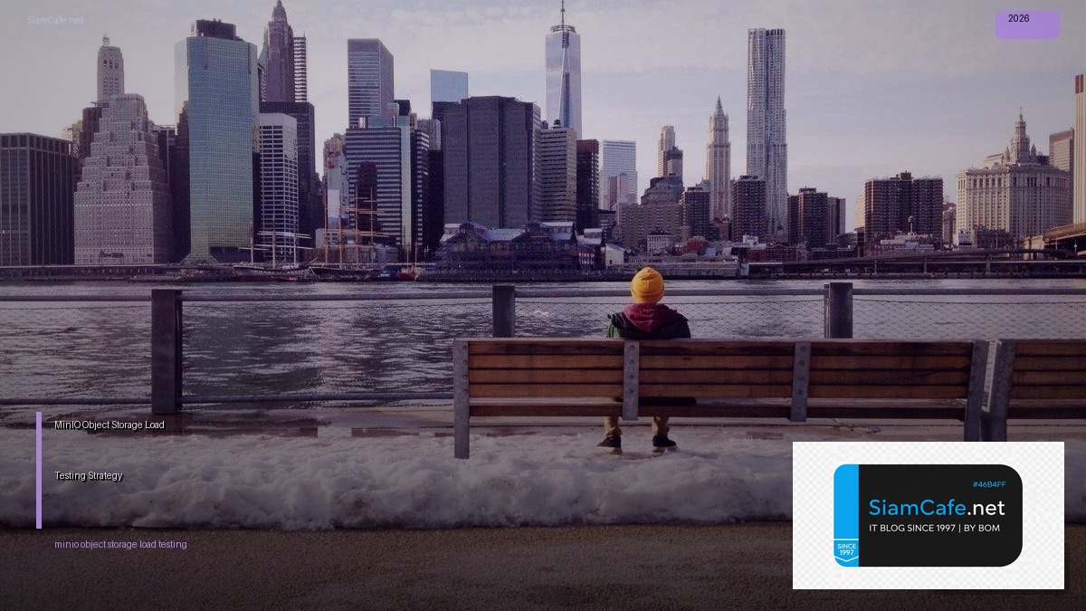 MinIO Object Storage Load Testing Strategy — คู่มือฉบับสมบูรณ์ 2026 | SiamCafe Blog