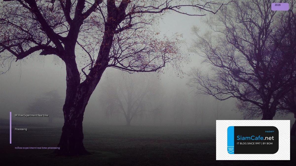 MLflow Experiment Real-time Processing | SiamCafe Blog