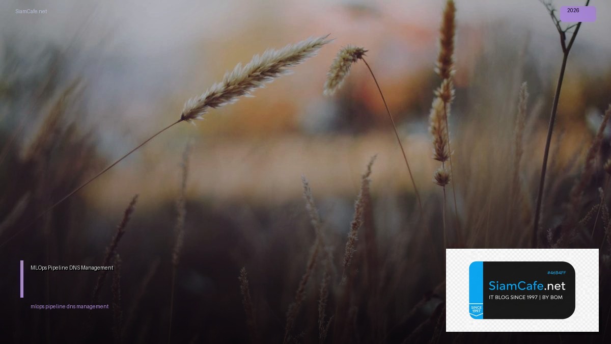 MLOps Pipeline DNS Management — คู่มือฉบับสมบูรณ์ 2026 | SiamCafe Blog