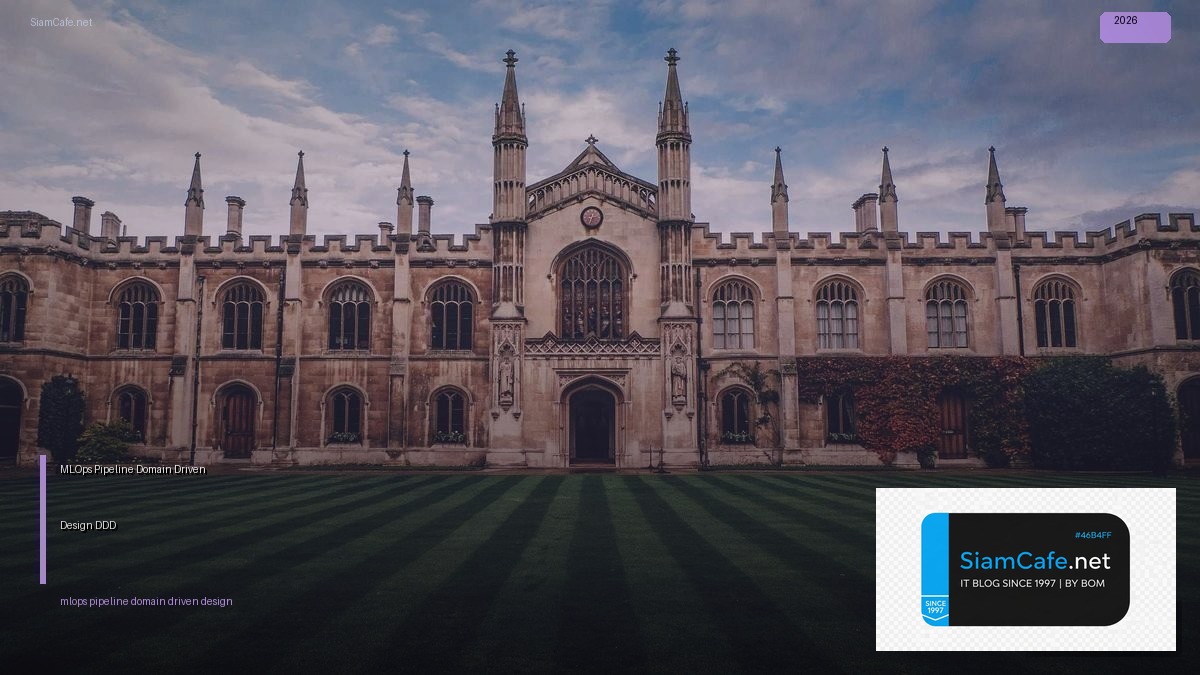 MLOps Pipeline Domain Driven Design DDD — คู่มือฉบับสมบูรณ์ 2026 | SiamCafe Blog