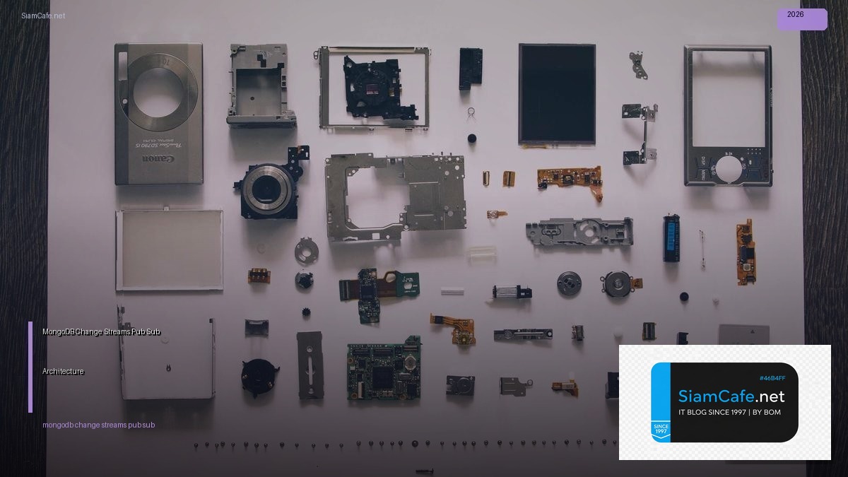 MongoDB Change Streams Pub Sub Architecture — คู่มือฉบับสมบูรณ์ 2026 | SiamCafe Blog