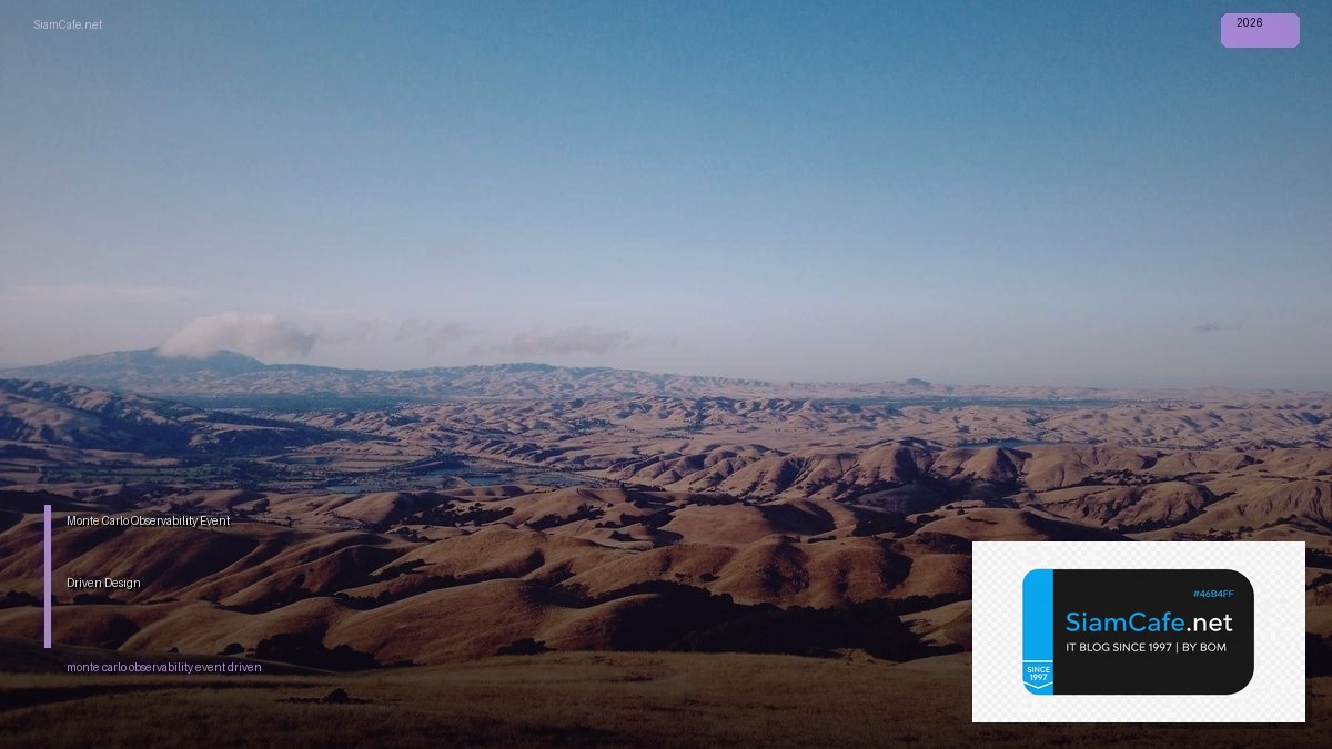 Monte Carlo Observability Event Driven Design | SiamCafe Blog