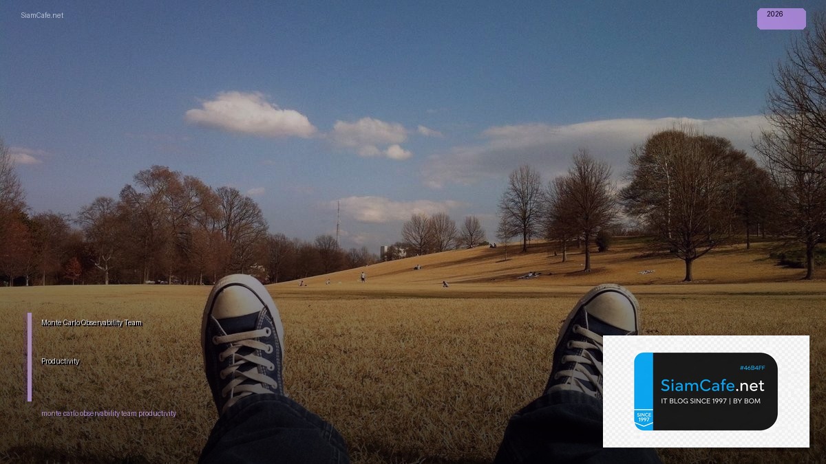 Monte Carlo Observability Team Productivity — คู่มือฉบับสมบูรณ์ 2026 | SiamCafe Blog