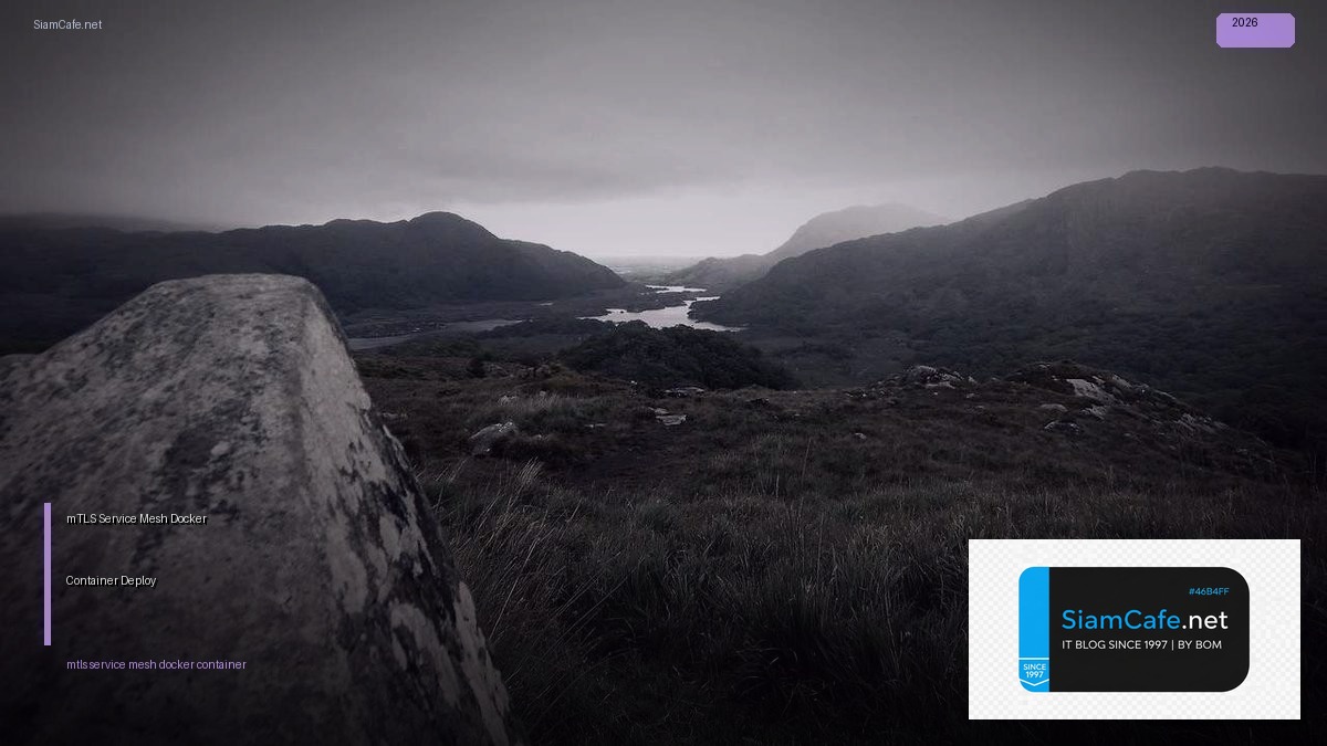 mTLS Service Mesh Docker Container Deploy — คู่มือฉบับสมบูรณ์ 2026 | SiamCafe Blog