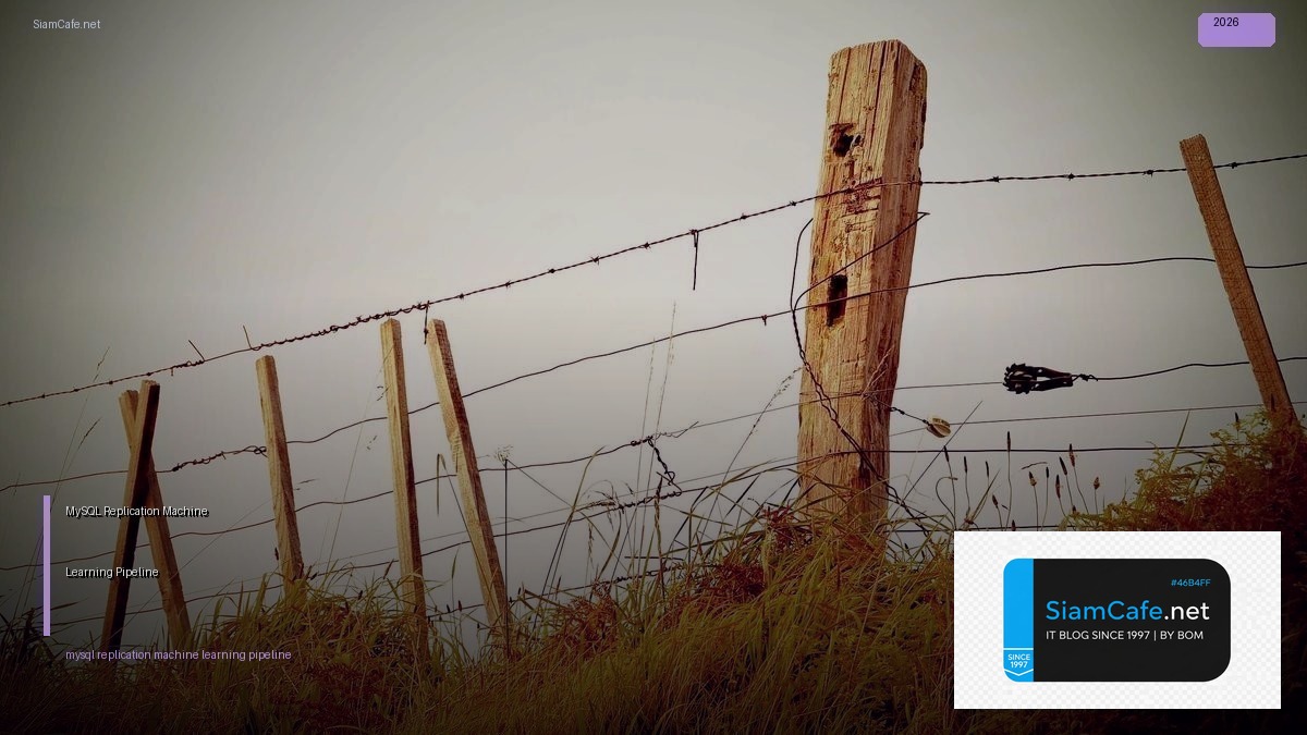 MySQL Replication Machine Learning Pipeline — คู่มือฉบับสมบูรณ์ 2026 | SiamCafe Blog