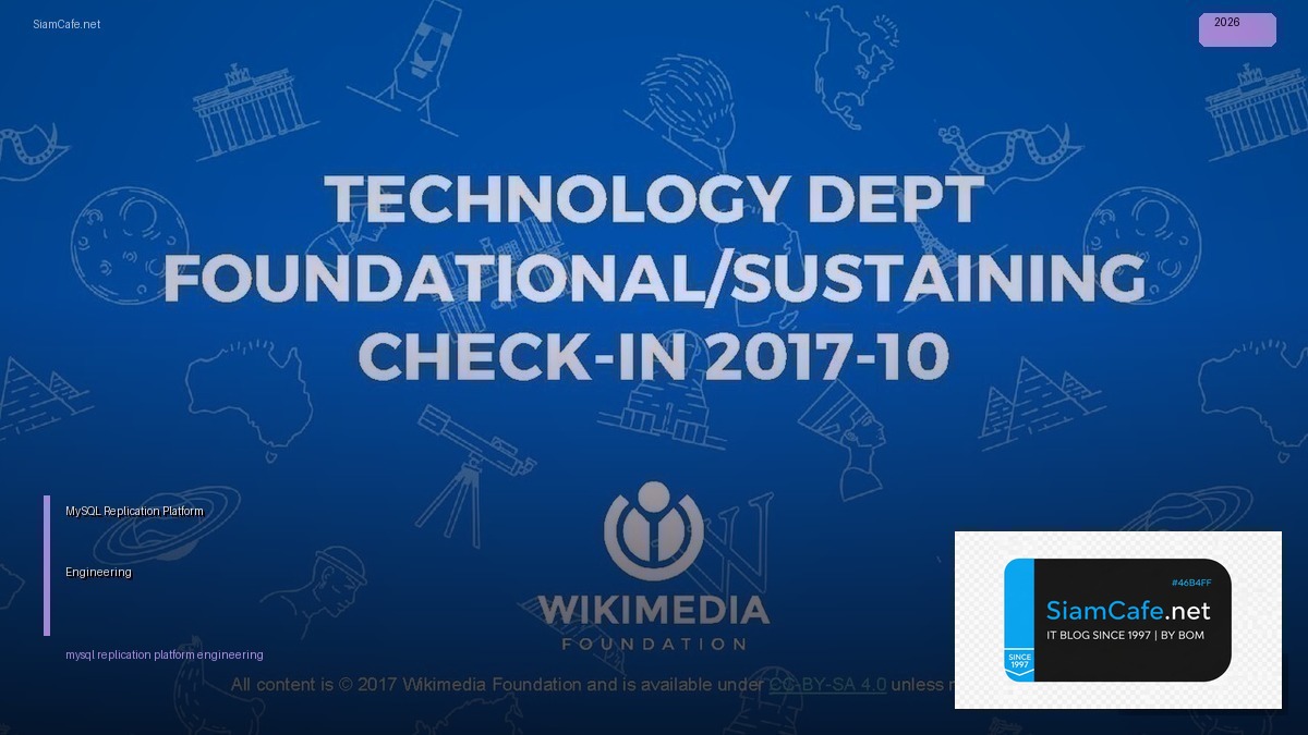 MySQL Replication Platform Engineering — คู่มือฉบับสมบูรณ์ 2026 | SiamCafe Blog