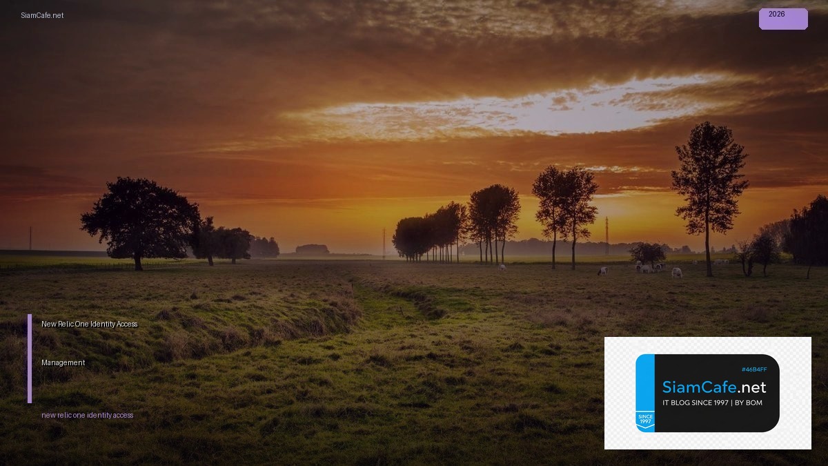 New Relic One Identity Access Management | SiamCafe Blog